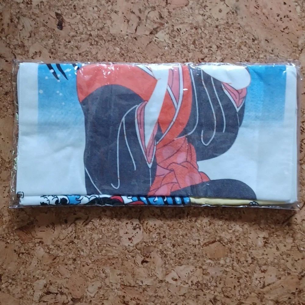 Japanese Fushigi Ukiyo-e Art Towel With A Surprise! Rare, Vintage from Japan NWT